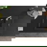Mexen Enzo 1-compartment granite sink with a short drip tray 576 x 465 mm, Black/Silver metalik - 6506571005-73