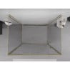 Mexen Exo-3S 3-wall hinged shower enclosure 115 x 90 cm, transparent, gold - 819-115-090-50-00-3S