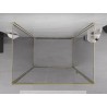 Mexen Exo-R 3S 3-wall swing shower cabin 90 x 95 cm, transparent, gold - 819-090-095-50-00-3S