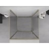 Mexen Exo-R 3S 3-wall hinged shower enclosure 95 x 95 cm, transparent, gold - 819-095-095-50-00-3S