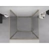 Mexen Exo-3S 3-sided hinged shower cabin 120 x 120 cm, transparent, gold - 819-120-120-50-00-3S