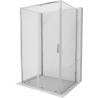 Mexen Exo-S 3S 3-Wall Sliding Shower Cabin 120 x 75 cm, Transparent, Chrome - 8151-120-075-01-00-3S