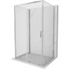 Mexen Exo-3S 3-wall sliding shower cabin 115 x 80 cm, transparent, chrome - 8151-115-080-01-00-3S