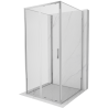 Mexen Exo-S 3S 3-sided sliding shower enclosure 90 x 90 cm, transparent, chrome - 8151-090-090-01-00-3S