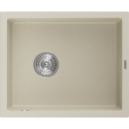 Mexen Pedro 1-compartment granite sink 560 x 460 mm, Beige - 6508561000-69