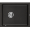Mexen Pedro 1-compartment granite sink 560 x 460 mm, Black/Metallic gold - 6508561000-75