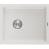 Mexen Pedro 1-compartment granite sink 560 x 460 mm, White - 6508561000-20