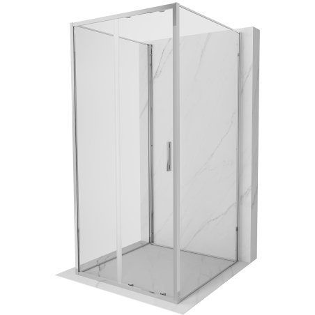 Mexen Exo-S 3S 3-sided sliding shower cabin 120 x 120 cm, transparent, chrome - 8151-120-120-01-00-3S