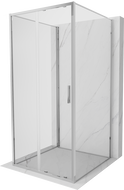 Mexen Exo-S 3S 3-sided sliding shower cabin 120 x 120 cm, transparent, chrome - 8151-120-120-01-00-3S
