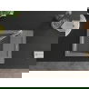 Mexen Enzo granite kitchen sink 1-bowl with drainer and Duero kitchen tap, grey - 6506-71-671600-71