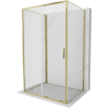 Mexen Exo-S 3S 3-sided sliding shower enclosure 145 x 85 cm, transparent, gold - 8151-145-085-50-00-3S