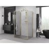 Mexen Exo-S 3S 3-wall sliding shower cabin 120 x 90 cm, transparent, gold - 8151-120-090-50-00-3S