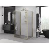 Mexen Exo-S 3S 3-sided sliding shower cabin 140 x 95 cm, transparent, gold - 8151-140-095-50-00-3S