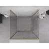 Mexen Exo-3S 3-sided sliding shower enclosure 100 x 100 cm, transparent, gold - 8151-100-100-50-00-3S