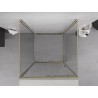 Mexen Exo-S 3S 3-sided sliding shower cabin 100 x 100 cm, transparent, gold - 8151-100-100-50-00-3S