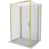 Mexen Exo-S 3S 3-Wall Sliding Shower Cabin 180 x 90 cm, Transparent, Gold - 8151-180-090-50-00-3S