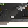 Mexen Enzo 1-compartment granite sink with a drip tray and kitchen mixer tap Duero, Black/Gold metallic - 6506-75-671600-70