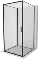 Mexen Exo-S 3S 3-sided sliding shower cabin 120 x 120 cm, transparent, black - 8151-120-120-70-00-3S