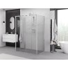 Mexen Exo-S Duo 3S 3-sided sliding shower cabin 140 x 70 cm, transparent, chrome - 8152-140-070-01-00-3S