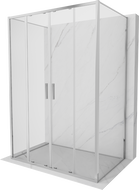 Mexen Exo-S Duo 3S 3-wall sliding shower cabin 160 x 70 cm, transparent, chrome - 8152-160-070-01-00-3S
