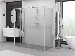 Mexen Exo-S Duo 3S 3-sided sliding shower cabin 190 x 70 cm, transparent, chrome - 8152-190-070-01-00-3S