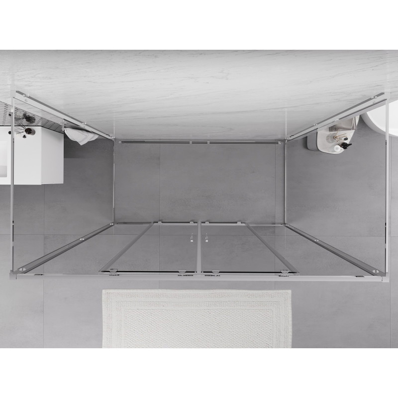 Mexen Exo-S Duo 3S 3-sided sliding shower cabin 190 x 70 cm, transparent, chrome - 8152-190-070-01-00-3S