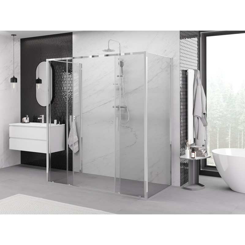 Mexen Exo-S Duo 3S 3-wall sliding shower cabin 200 x 70 cm, transparent, chrome - 8152-200-070-01-00-3S