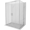Mexen Exo-3S 3-wall sliding shower cabin 130 x 85 cm, transparent, chrome - 8152-130-085-01-00-3S