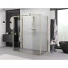 Mexen Exo-3S 3-wall sliding shower cabin 190 x 75 cm, transparent, gold - 8152-190-075-50-00-3S
