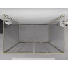 Mexen Exo-S Duo 3S 3-wall sliding shower cabin 140 x 95 cm, transparent, gold - 8152-140-095-50-00-3S
