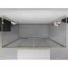 Mexen Exo-3S 3-sided sliding shower cabin 170 x 95 cm, transparent, gold - 8152-170-095-50-00-3S