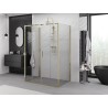 Mexen Exo-S Duo 3S 3-sided sliding shower cabin 150 x 100 cm, transparent, gold - 8152-150-100-50-00-3S