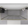 Mexen Exo-S Duo 3S 3-wall sliding shower cabin 200 x 100 cm, transparent, gold - 8152-200-100-50-00-3S
