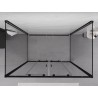 Mexen Exo-S Duo 3S 3-sided sliding shower cabin 150 x 90 cm, transparent, black - 8152-150-090-70-00-3S