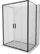 Mexen Exo-S Duo 3S 3-wall sliding shower cabin 130 x 100 cm, transparent, black - 8152-130-100-70-00-3S