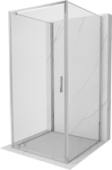 Mexen Exo-BR 3S 3-wall hinged shower enclosure 70 x 70 cm, transparent, chrome - 8181-070-070-01-00-3S