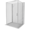 Mexen Exo-BR 3S 3-wall shower cabin, swing 80 x 70 cm, transparent, chrome - 8181-080-070-01-00-3S