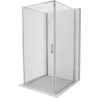 Mexen Exo-BR 3S 3-Wall Hinged Shower Cabin 75 x 75 cm, Transparent, Chrome - 8181-075-075-01-00-3S