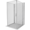 Mexen Exo-3S 3-sided Hinged Shower Enclosure 90 x 90 cm, Transparent, Chrome - 8181-090-090-01-00-3S