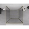 Mexen Exo-BR 3S 3-wall shower enclosure 85 x 85 cm, transparent, gold - 8181-085-085-50-00-3S