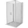 Mexen Exo-3S 3-sided pivot shower cabin 70 x 70 cm, transparent, chrome - 8182-070-070-01-00-3S