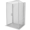 Mexen Exo-BR Duo 3S 3-wall hinged shower cabin 80 x 70 cm, transparent, chrome - 8182-080-070-01-00-3S