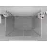 Mexen Exo-BR Duo 3S 3-wall hinged shower cabin 80 x 70 cm, transparent, chrome - 8182-080-070-01-00-3S