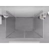 Mexen Exo-3S 3-wall swing shower cabin 70 x 95 cm, transparent, chrome - 8182-070-095-01-00-3S
