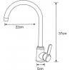 Mexen Sanika kitchen faucet, chrome - 672500-00