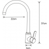 Mexen Sanika kitchen mixer tap, Chrome - 672500-00