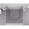 Mexen Exo-3S 3-sided shower enclosure with hinged door 120 x 120 cm, transparent, chrome - 8182-120-120-01-00-3S