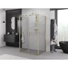 Mexen Exo-BR Duo 3S 3-sided swing shower cabin 90 x 100 cm, transparent, gold - 8182-090-100-50-00-3S