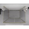 Mexen Exo-BR Duo 3S 3-wall hinged shower enclosure 110 x 100 cm, transparent, gold - 8182-110-100-50-00-3S