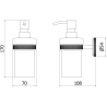 Mexen Gravo soap dispenser, brushed gold - 70A93058-55
